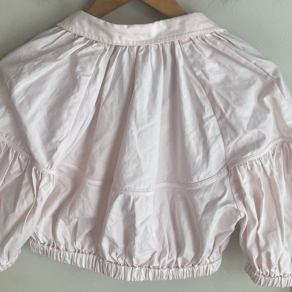 ACLER Marquis Cotton Collar Crop Top Shell Pink - Picture 10 of 15